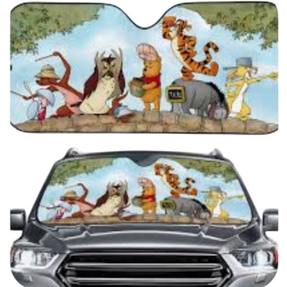 Disney Winnie the Pooh Group Portrait Sunshade - Picture 1 of 6